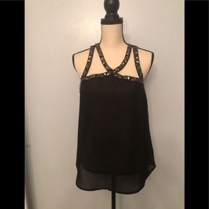 Bellatrix sheer sleeveless blouse.